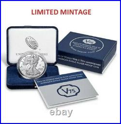 In-HandEnd Of World War II 75th Anniversary American Eagle Silver Proof Coin