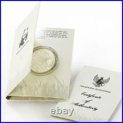 Indonesia 10000 rupiah World Wildlife series Wild Pig proof silver coin 1987