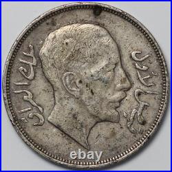 Iraq 1932 AH1350 1 Riyal Faisal I KM# 101 World Silver Coin Scarce