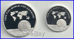 Israel 2004 FIFA Football Soccer World Cup Germany 2006 PR+BU Silver Coins +Box