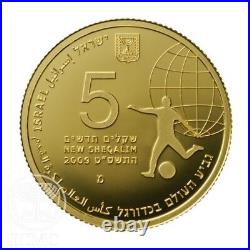 Israel Coin 2010 FIFA World Cup South Africa 7.77g Gold 999 Proof