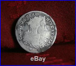 Italian States 20 Grana Tari Naples 1692 Silver World Coin Italy Carlos II