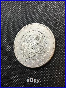 Japan 1885 (Meiji 18) 1 Yen Silver World Coin