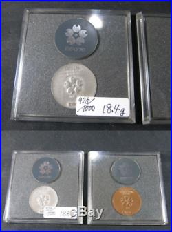 Japan World Expostion Osaka 1970 Expo Coin 70 Silver Bronze Lot of 4