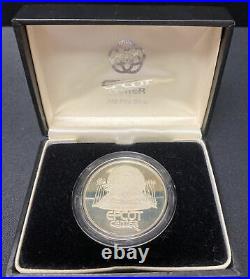 Jm Johnson Matthey Epcot Center Walt Disney World 1982 Rare. 999 Silver Coin