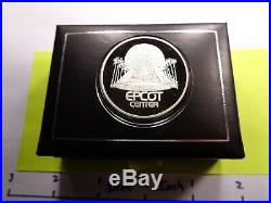 Jm Johnson Matthey Epcot Center Walt Disney World 1982 Rare 999 Silver Coin Case