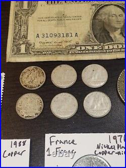 Junk Drawer Collection Lot World Coins Silver Antique Vintage Buffalo Nickels