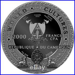 KAPALA World Cultures 2 Oz silver coin 2000 Francs Cameroon 2018