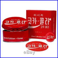KOREA COCA-COLA BOTTLE CAP GLOBAL EDITION 2020 6 Gram $1 Pure Silver Coin FIJI