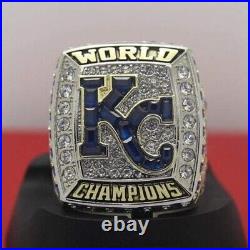 Kansas City Royals World Series Ring (2015) For Men In 925 Sterling Silver
