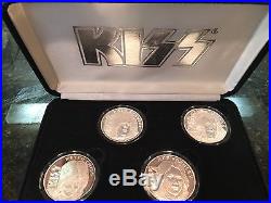 Kiss 1996-1997 World Wide Tour. 999 Fine Silver Coins Mint Condition