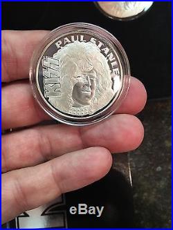 Kiss 1996-1997 World Wide Tour. 999 Fine Silver Coins Mint Condition