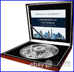 LANDMARKS OF THE WORLD Dome Shape 1 Kg Kilo Silver Coin 25$ Barbados 2024