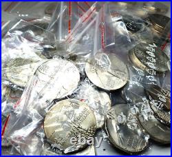 LARGE MIX BULK Lot of 25 Random World SILVER Coins SURPRISE Collector Gift