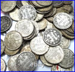 LARGE MIX BULK Lot of 25 Random World SILVER Coins SURPRISE Collector Gift