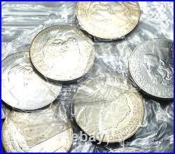 LARGE MIX BULK Lot of 25 Random World SILVER Coins SURPRISE Collector Gift