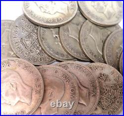 LARGE MIX BULK Lot of 25 Random World SILVER Coins SURPRISE Collector Gift