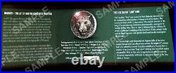 LEOPARD AFRICAN BIG FIVE / 2018 Mauquoy Mint 5oz. SILVER Coin+ Bonus Art GGcoins