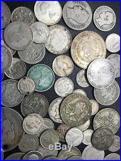 Large Foreign (World) Silver Coin Lot Dealer Special