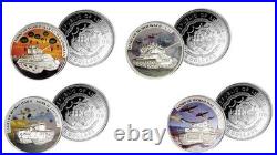 Liberia 5 Dollars 2008 Tanks of World War II Silver Set Coins