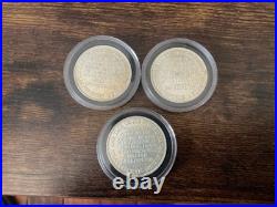 Lot (3)1974 Atlas World On Shoulder Vintage Rare Coin 1 Troy Oz. 999 Fine Silver Lot (3)1974 Atlas World On Shoulder Vintage Rare Coin 1 Troy Oz. 999 Fine Silver