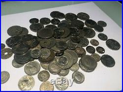 Lot Of 100+ World Silver Coins Nice Mixed World Coins 24 Oz Free Shipping