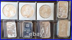 Lot Of Bullion&Collectible 68 Silver Coins&Bars Canada/USA/World UNCtoProof Like
