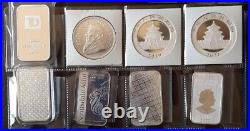 Lot Of Bullion&Collectible 68 Silver Coins&Bars Canada/USA/World UNCtoProof Like