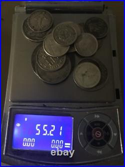 Lot of 15 Coin 55.21 Gram All Silver WW1 WW2 Great Britain Canada 1858 France Lot of 15 Coin 55.21 Gram All Silver WW1 WW2 Great Britain Canada 1858 France