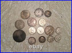 Lot of 15 Coin 55.21 Gram All Silver WW1 WW2 Great Britain Canada 1858 France Lot of 15 Coin 55.21 Gram All Silver WW1 WW2 Great Britain Canada 1858 France