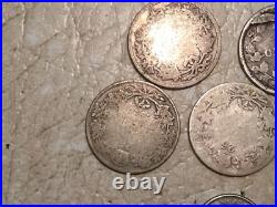 Lot of 15 Coin 55.21 Gram All Silver WW1 WW2 Great Britain Canada 1858 France Lot of 15 Coin 55.21 Gram All Silver WW1 WW2 Great Britain Canada 1858 France