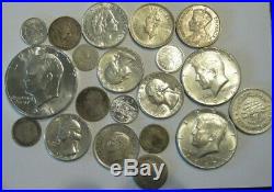 Lot of 20 Assorted Silver World Coins- Look at these