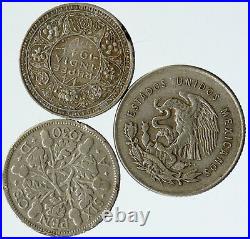 Lot of 3 Silver WORLD COINS Authentic Collection Vintage Group DEAL GIFT i115430