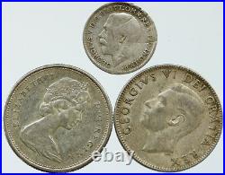 Lot of 3 Silver WORLD COINS Authentic Collection Vintage Group DEAL GIFT i115439 Lot of 3 Silver WORLD COINS Authentic Collection Vintage Group DEAL GIFT i115439