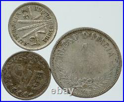 Lot of 3 Silver WORLD COINS Authentic Collection Vintage Group DEAL GIFT i115445 Lot of 3 Silver WORLD COINS Authentic Collection Vintage Group DEAL GIFT i115445