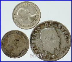 Lot of 3 Silver WORLD COINS Authentic Collection Vintage Group DEAL GIFT i115445 Lot of 3 Silver WORLD COINS Authentic Collection Vintage Group DEAL GIFT i115445