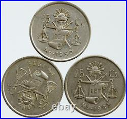 Lot of 3 Silver WORLD COINS Authentic Collection Vintage Group DEAL GIFT i115447