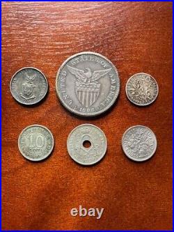 Lot of 40 Vintage World Wide Foreign Coins (Some Silver & All 50-100 years old)