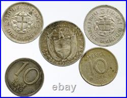 Lot of 5 Silver WORLD COINS Authentic Collection Vintage Group DEAL GIFT i115506 Lot of 5 Silver WORLD COINS Authentic Collection Vintage Group DEAL GIFT i115506