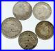 Lot-of-5-Silver-WORLD-COINS-Authentic-Collection-Vintage-Group-DEAL-GIFT-i115641-01-mc