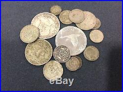 Lot of Mixed Silver Foreign World Coins! A wonderful mix, 212+ grams