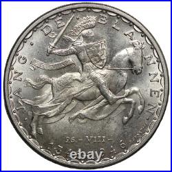 Luxembourg 1946 100 Francs John the Blind KM# 49 World Silver Coin