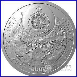 MAIASAURA Prehistoric World 1 Oz Silver Coin 1$ Niue 2023