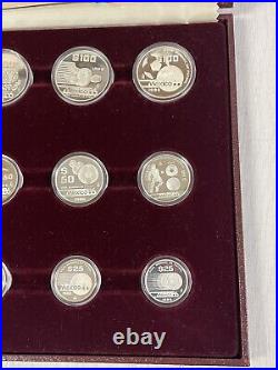 MEXICO 1986 Football World Championship Cup Collection 12 Coin Silver Proof Set