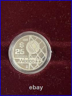 MEXICO 1986 Football World Championship Cup Collection 12 Coin Silver Proof Set