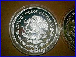 MEXICO 5 Pesos 2006 World Cup Soccer / Football Mo Proof Silver Coins