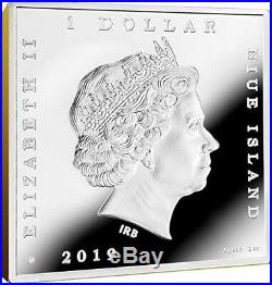 MILKMAID Vermeer Treasures of World 1 Oz Silver Coin 1$ Niue 2019