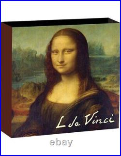 MONA LISA Treasures of World by Leonardo Da Vinci 1 Oz Silver Coin 1$ Niue 2024