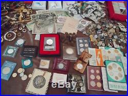Massive Estate, Us/world Coins, Notes Jewelry, Postcards, Silver Medals/coins