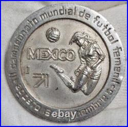 Mexico 1971 Futbol Women's World Cup Silver Mexican Coin Rare